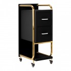 Hairdressing Trolley GABBIANO SOLO Black-Gold